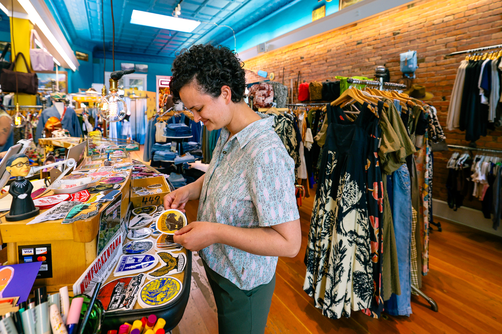 Shopping at Betty Devine's on the hip strip