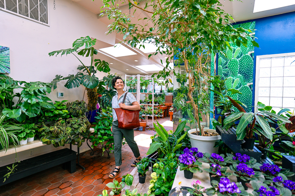 Plant shopping in Missoula Montana at the hip strip
