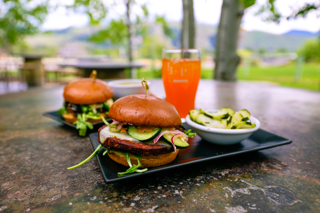 lunch with a view at Lolo Peak Brewery