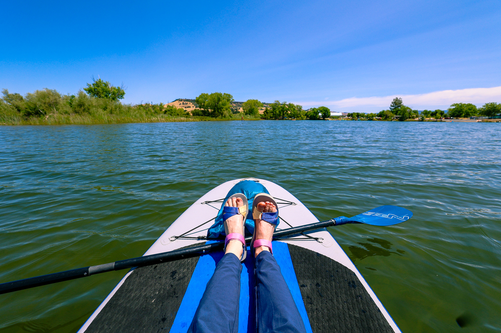 Swim, SUP, or paddle at her­mal­i­to Fore­bays State Recre­ation Area and Forebay Aquatic Center