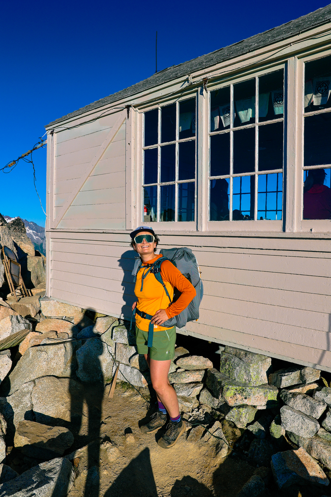 the historic fire lookout at Hidden Lake Lookout in North Cascades
