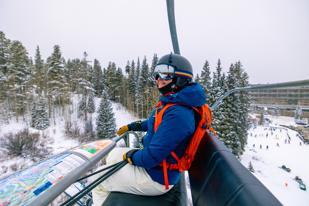 Beginner friendly skiing at Breckenridge Ski Resort in Colorado 