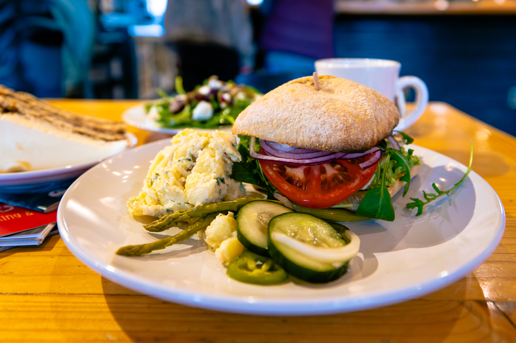 Enjoy lunch at Lascaux Cafe in Olga Orcas Island