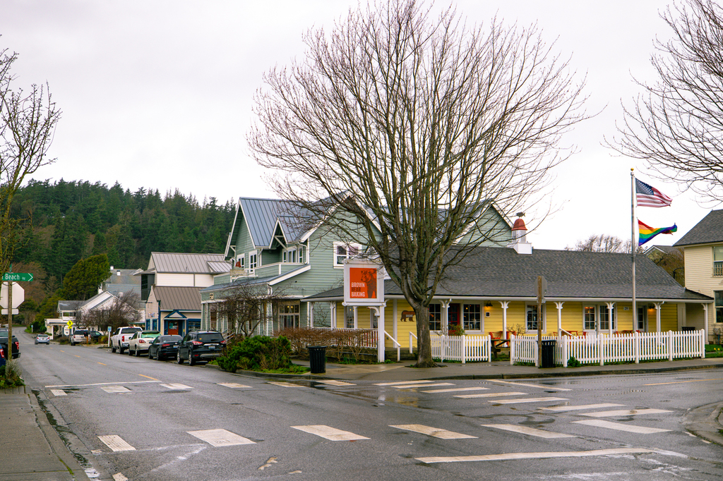 Lunch, coffee, and shopping in Eastsound Orcas Island, San Juan Islands Washington