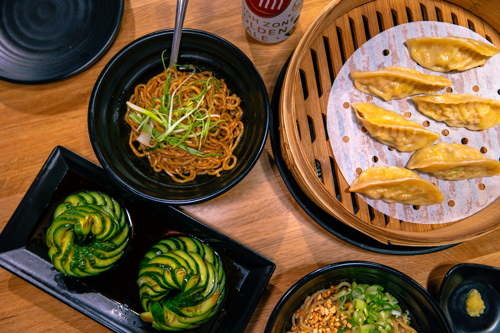 Dinner at Dough Zone modern Chinese comfort food best food near the seattle airport