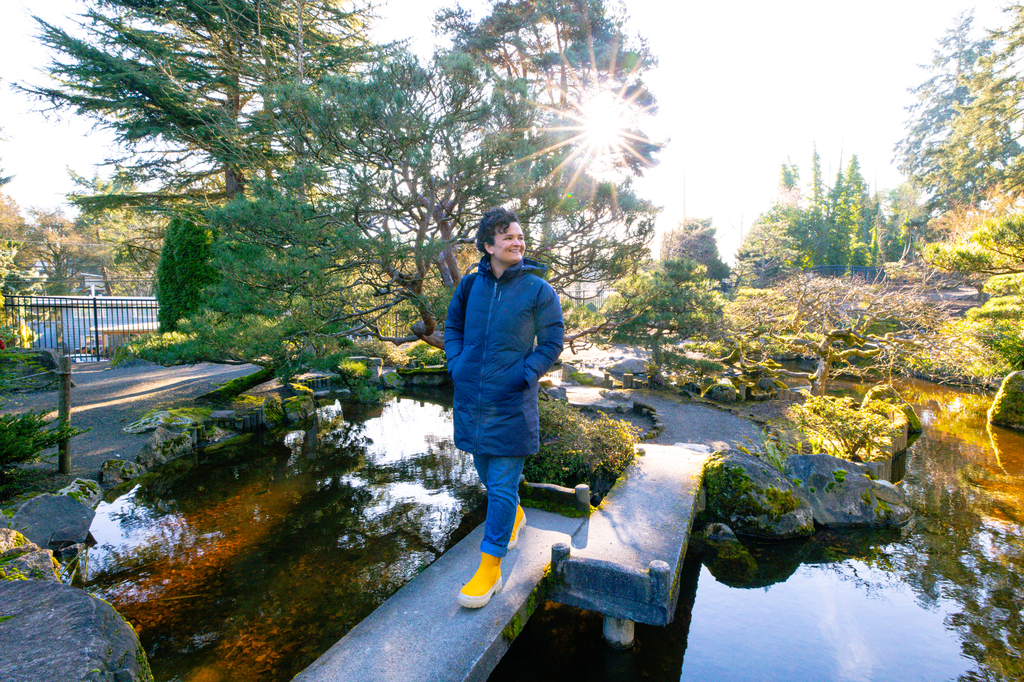 Highline SeaTac Botanical Garden in winter