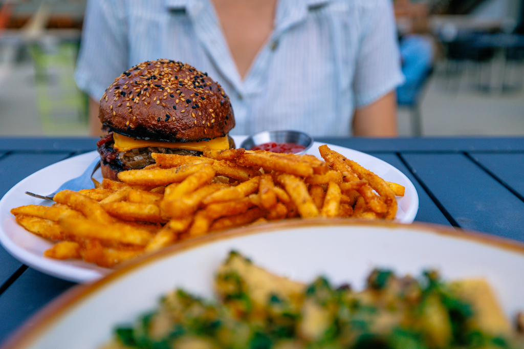 Dining options on the mountain during summer at Schweitzer - crows bench