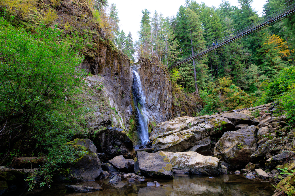 Hiking drift creek Falls Lincoln City oregon