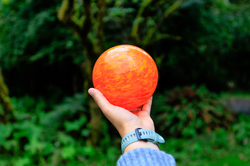 Finders Keepers glass float on the oregon coast