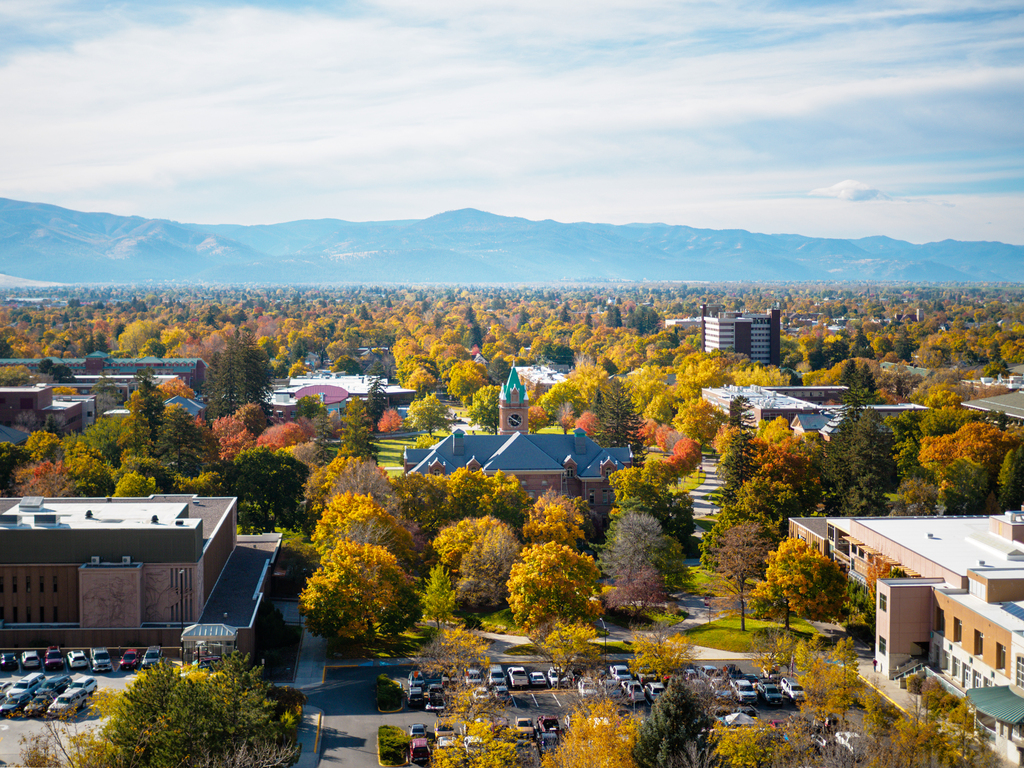 View from the M hike in Missoula in fall